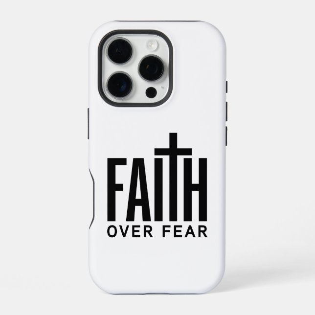 Funda Para iPhone Fe sobre Miedo (Reverso )