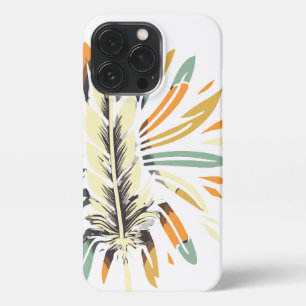 Funda Para iPhone 13 Pro Feather Southwest Warrior, arte tribal indio
