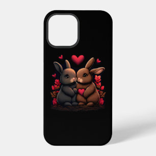 Funda Para iPhone 12 Pro Felicidad del conejo del día de San Valentín, cora