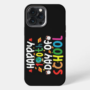 Funda Para iPhone 13 Pro Max Feliz 100.º Día del Maestro Estudiante Escolar