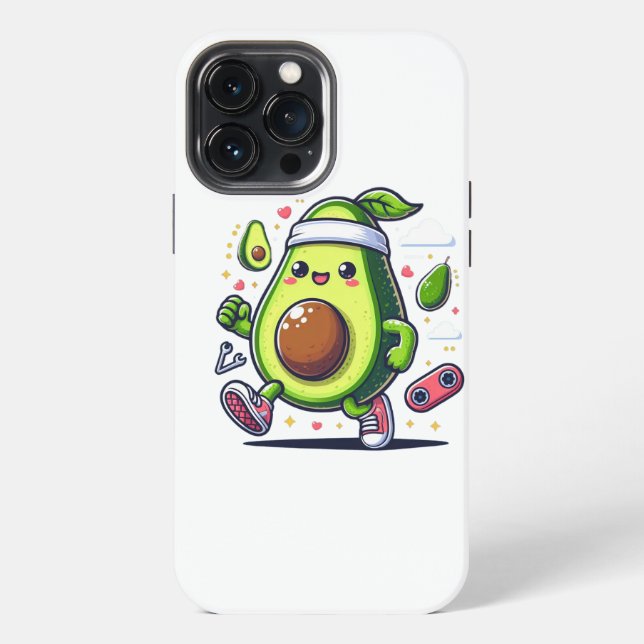 Funda Para iPhone Feliz aguacate lindo (Reverso )
