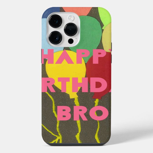 Funda Para iPhone Feliz Cumpleaños Hermano (Reverso )