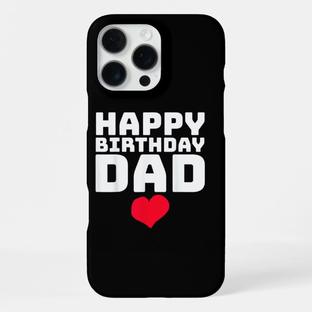 Funda Para iPhone Feliz Cumpleaños Papá (Reverso )