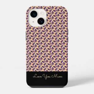 Funda Para iPhone 14 Feliz Cumpleaños Patrón de Leopardo Adorable
