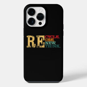 Funda Para iPhone 14 Pro Max Feliz Día de la Tierra Recicla Reutiliza Renueva R