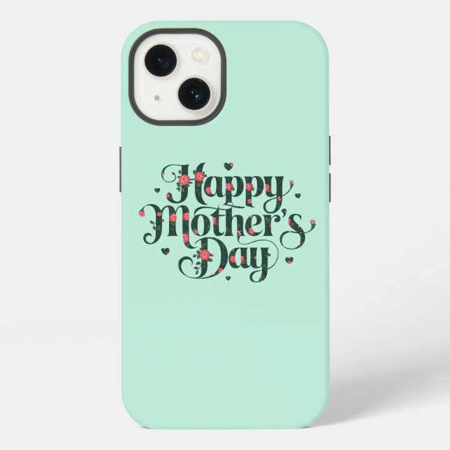 Funda Para iPhone Feliz Día de las Madres (Reverso )