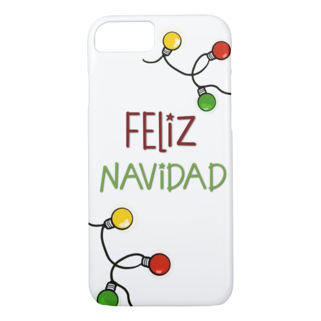 Funda para iPhone Feliz Navidad (Reverso)