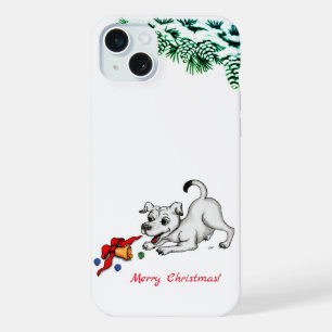 ¡Feliz Navidad! Cachorro con Campana y Bola