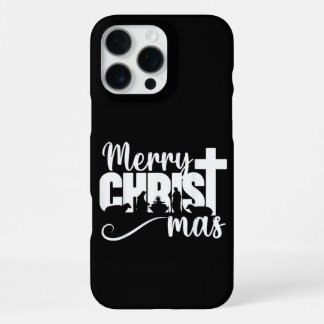 Funda Para iPhone 16 Pro Max Feliz Navidad Cristiana Navidad Jesucristo Navidad