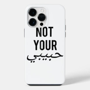 Funda Para iPhone 14 Pro Max Feminismo Camiseta de protesta femenina No tu Habi