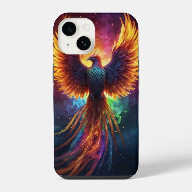 Funda Para iPhone Fénix Arcoíris (Reverso )
