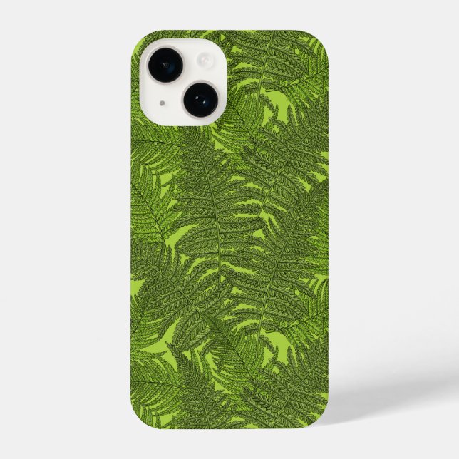 Funda Para iPhone Fern en verde (Reverso )