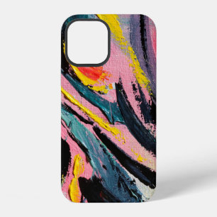 Funda Para iPhone 12 Festival de primavera. Pintura de textura multicol
