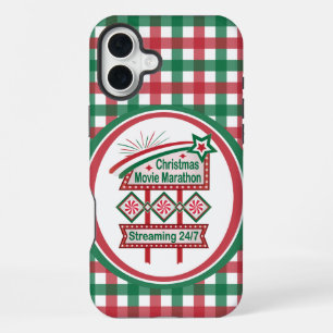 Funda Para iPhone 16 Plus Festival Retro de Marquesina Navideña