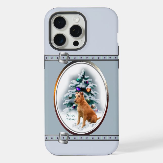 Funda Para iPhone Festividades de los Navidades azules irlandeses Te (Reverso )