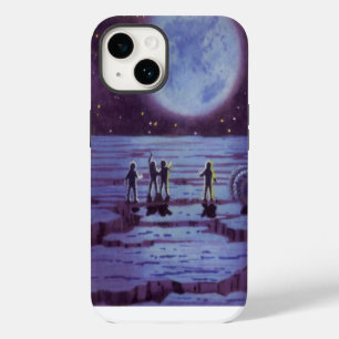 Funda Para iPhone 14 Ficción científica vintage Rover de la Tierra Alie