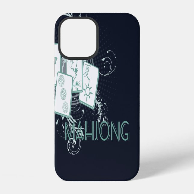 Funda Para iPhone Fichas de Mahjong artísticas (Reverso )