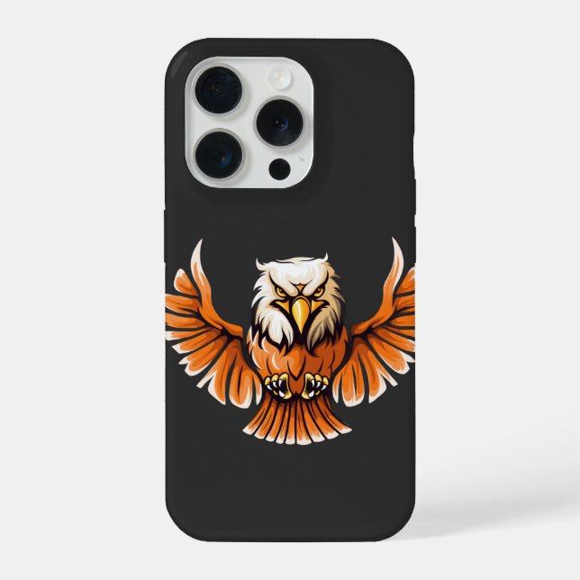 Funda Para iPhone Fierce Flying Eagle iPhone 15 Pro Case (Reverso )