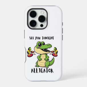 Funda Para iPhone 16 Pro Fiesta de Animales Cocodrilo