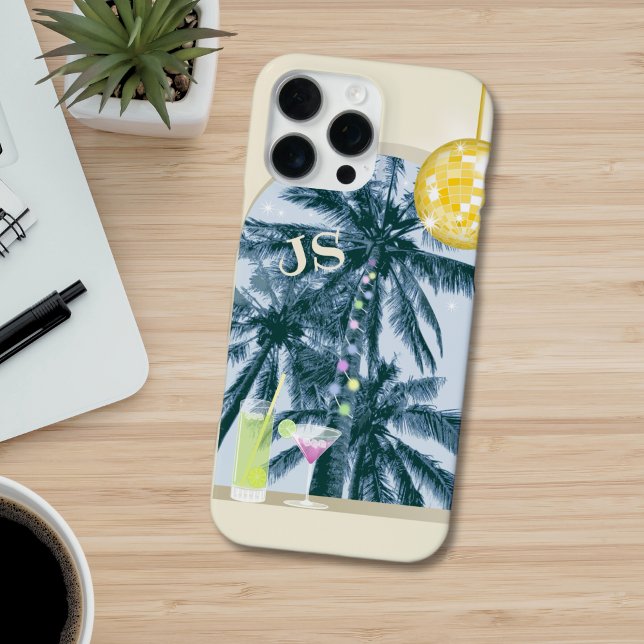 Funda Para iPhone Fiesta de cóctel ligero Disco Ball en Iniciales Am (Subido por el creador)