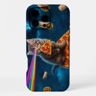 Funda Para iPhone 16 Pro Max Fiesta Pizza Cat Láser