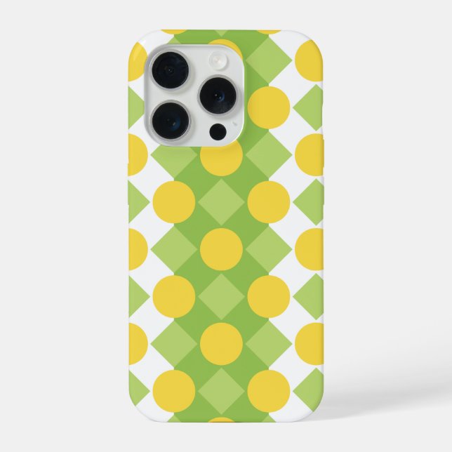 Funda Para iPhone Filas alegres del patrón de formas (Reverso )