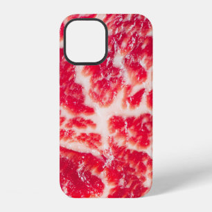 Funda Para iPhone 12 Filete de ternera crudo fresco textura de carne ve