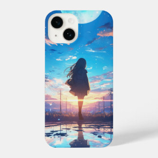 Funda Para iPhone 14 Fille japonaise au milieu de l'eau...