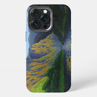 Funda Para iPhone 13 Pro Fiordo noruego acercándose a la puesta de sol