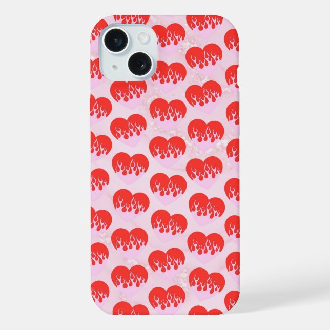 Funda para iPhone Fire Heart (Reverso )