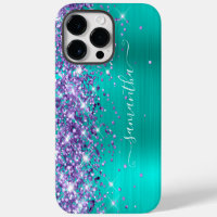Firma Glam Rosa Turquesa Purpura Brillante