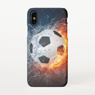 Funda Para iPhone XS Flamante Cojín decorativo de fútbol/baloncesto de 