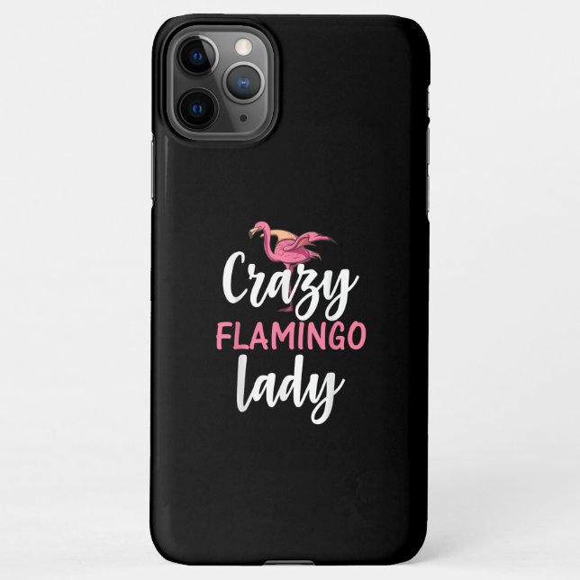 Funda Para iPhone Flamingo - Loca dama de flamenco (Reverso)