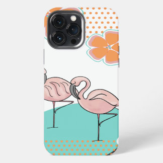 Funda Para iPhone 13 Pro Max Flamingo Poolside