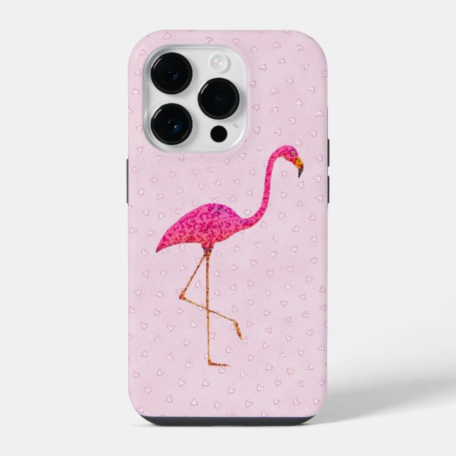 Funda Para iPhone Flamingo rosa (Reverso )