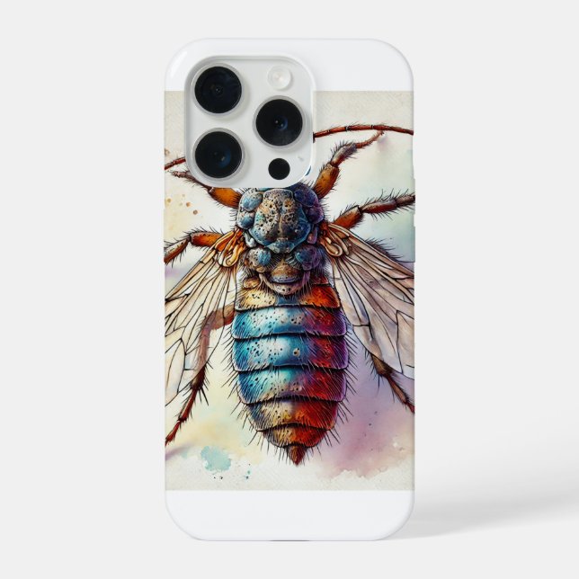 Funda Para iPhone Flea Siphonaptera Insect Dorsal View 040924IREF224 (Reverso )
