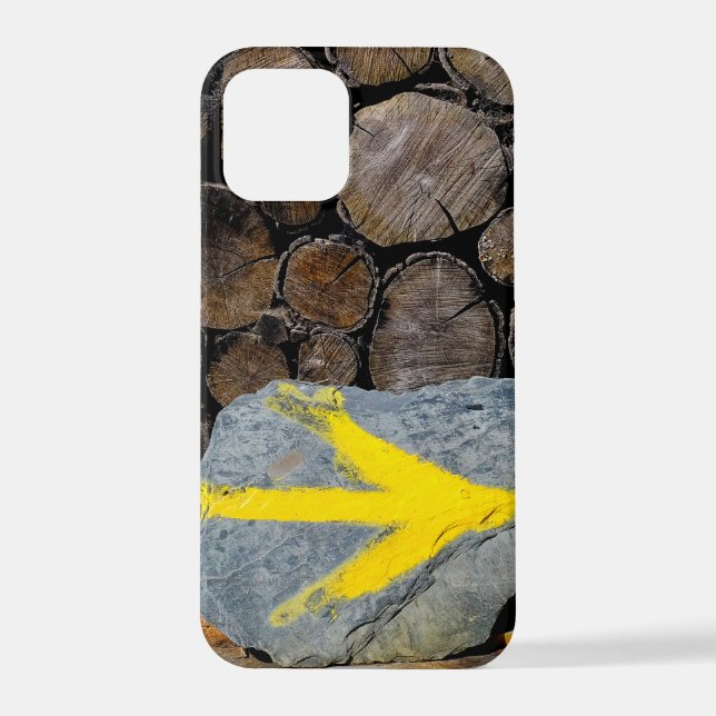 Funda Para iPhone Flecha amarilla (Reverso )