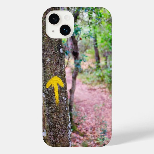 Funda Para iPhone Flecha amarilla (Reverso )