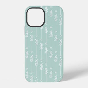 Funda Para iPhone 12 Flechas tribales rosa menta patrón indio indígena