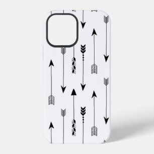 Funda Para iPhone 12 Flechas tribales sobre fondo blanco. Mano sin cost