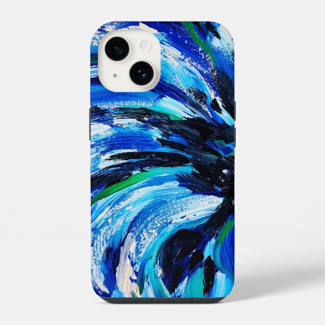 Funda Para iPhone Fleur bleue (Reverso )