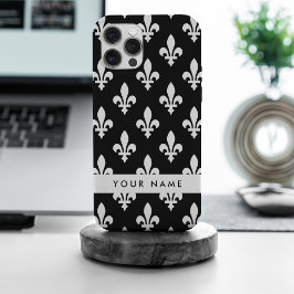 Fleur de Lis, Blanco sobre Negro, Blanco, Tu Nombr