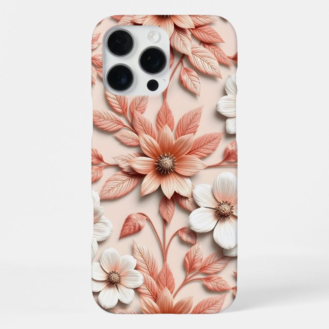 Funda Para iPhone Flor 3D Colorida (Reverso )