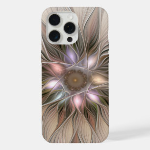 Flor alegre Abstracto Fractal floral Beige Brown