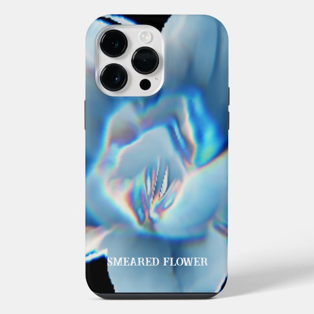 FUNDA PARA iPhone FLOR BRILLANTE MANCHADA FLUORESCENTE (Reverso )