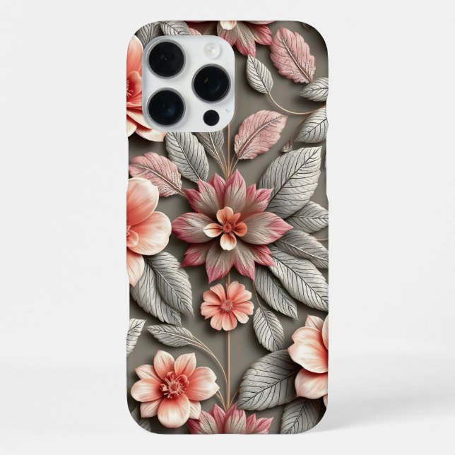 Funda Para iPhone Flor Colorida 3D (Reverso )