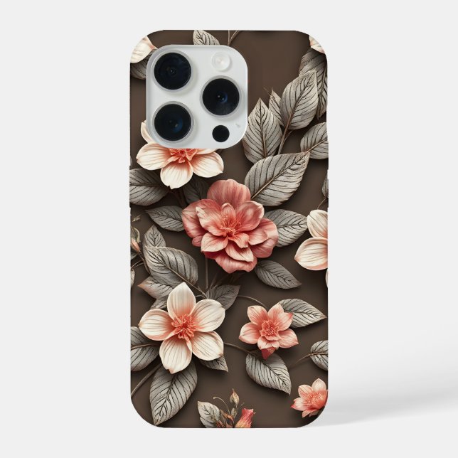 Funda Para iPhone Flor Colorida 3D (Reverso )