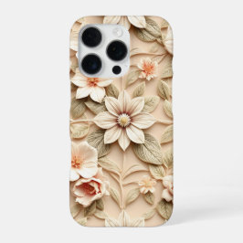 Funda Para iPhone 16 Pro Flor Colorida 3D