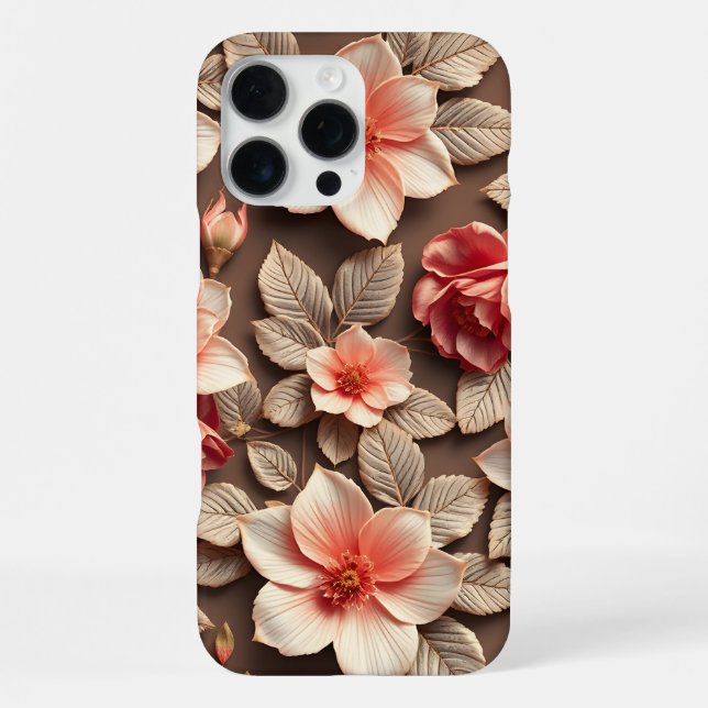 Funda Para iPhone Flor Colorida 3D (Reverso )
