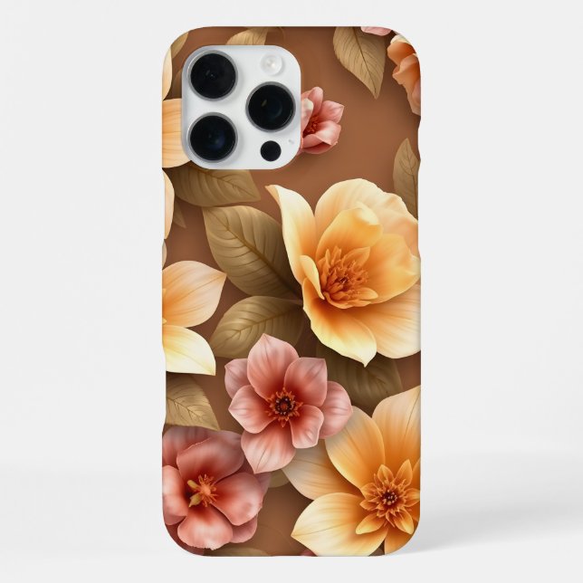 Funda Para iPhone Flor Colorida 3D (Reverso )